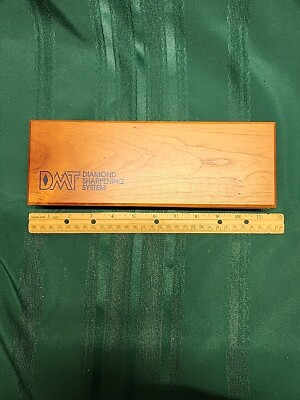 DMT Diamond Sharpening System 8''x2.5'' Red Stone Wooden Case