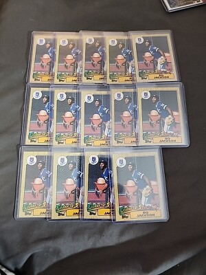 Lot (14) 1987 Topps Bo Jackson Future Stars Kansas City Royals #170 Rookie RC
