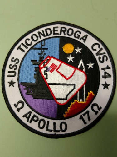 Apollo 17 Mission Patch, Replica Recovery Patch, FIRST Day Cover With Insert.
