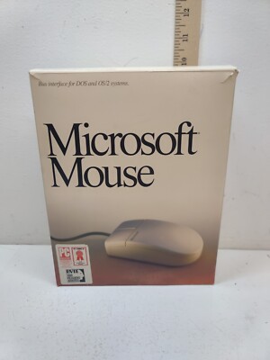 Vintage Microsoft Mouse In Box 1990