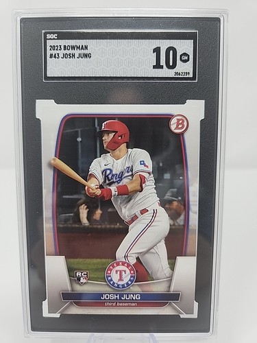 Josh Jung SGC 10, 2023 Bowman #43, Graded, Rookie Card