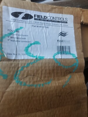 Field Controls Fdvs-46  Field Direct Vent System 46501546