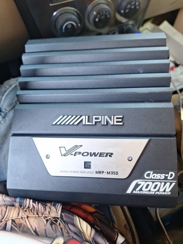 カーオーディオ ALPINE V-power mono power amp MRP-M350 Alpine MRP M350 Mono Amplifier V-power 350w 1 Channel