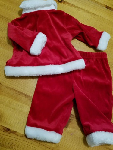 0/3 Month Baby Boy Or Girl Santa Suit Outfit Polyester Acrylic