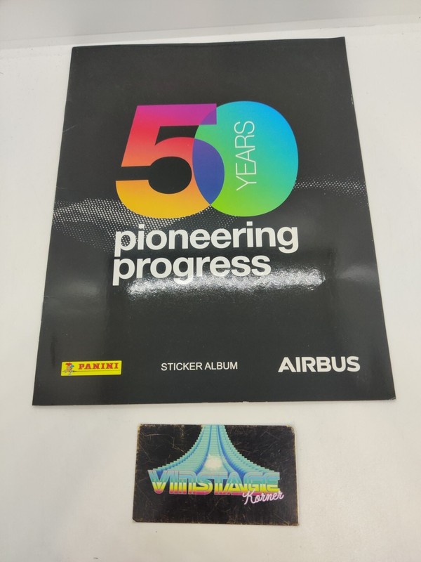 Album Panini Airbus 50 Years Pioneering Progress Rare Incomplet 