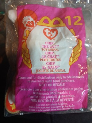 Chip The Cat Ty McDonald's Happy Meal Toy 1999