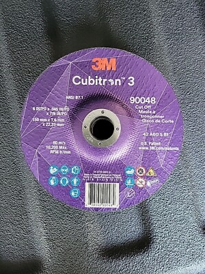 (15) 3M Cubitron 3 6'' x .045'' x 7/8 Metal Cut Off Wheel Angle Grinder 