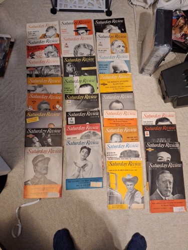 Massive Lot Of 29 Vintage Saturday Review Magazines 1956 -1966