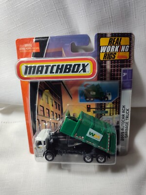 Matchbox Real Working Rigs 2009 Autocar ACX Garbage Truck - Waste Management