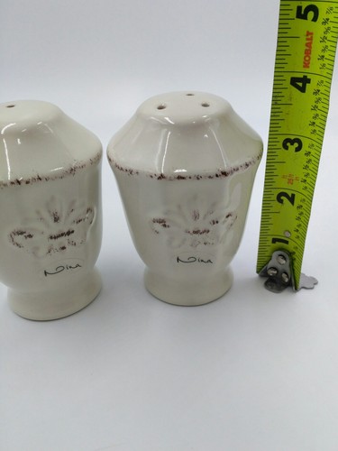 Nina Campbell PROVENCE IVORY Salt & Pepper Shakers