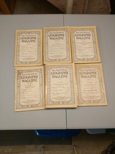 The National Geographic Vintage Magazines Ranging From 1914