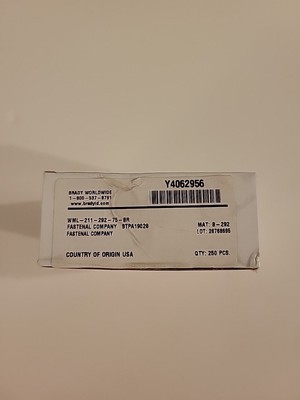Brady WML-211-292-75-BR Self-Laminating Printer Labels (Brown/Translucent)