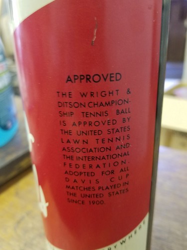 Vintage Wright & Ditson Tennis Balls - Opened with 2 Balls