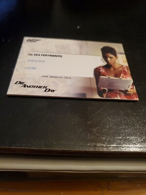 2007 The Complete James Bond 007 Relic Die Another Day Jinx Medical File RC11