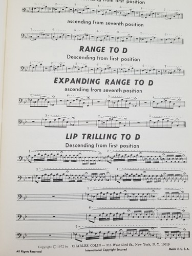 Charles Colin Advanced Lip Flexibilities for Trombone-Volume 2
