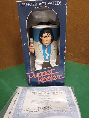 MICHAEL JACKSON PUPPET KOOLER AUTHENTIC NEW IN BOX 1989 With COA 