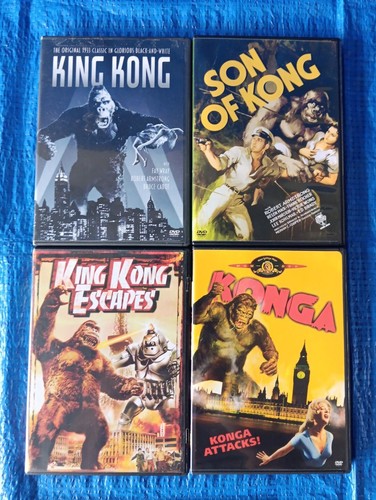 KING KONG and KONGA DVDs (Original Movie, Son Of Kong, King