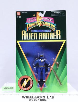 BLUE Ranger Mighty Morphin Power Rangers ALIEN RANGER Bandai 1995 MOSC