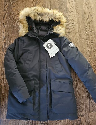 Save The Duck COPY Classic Faux Fur Hooded Arctic Parka Dark Brown Coat $649, M