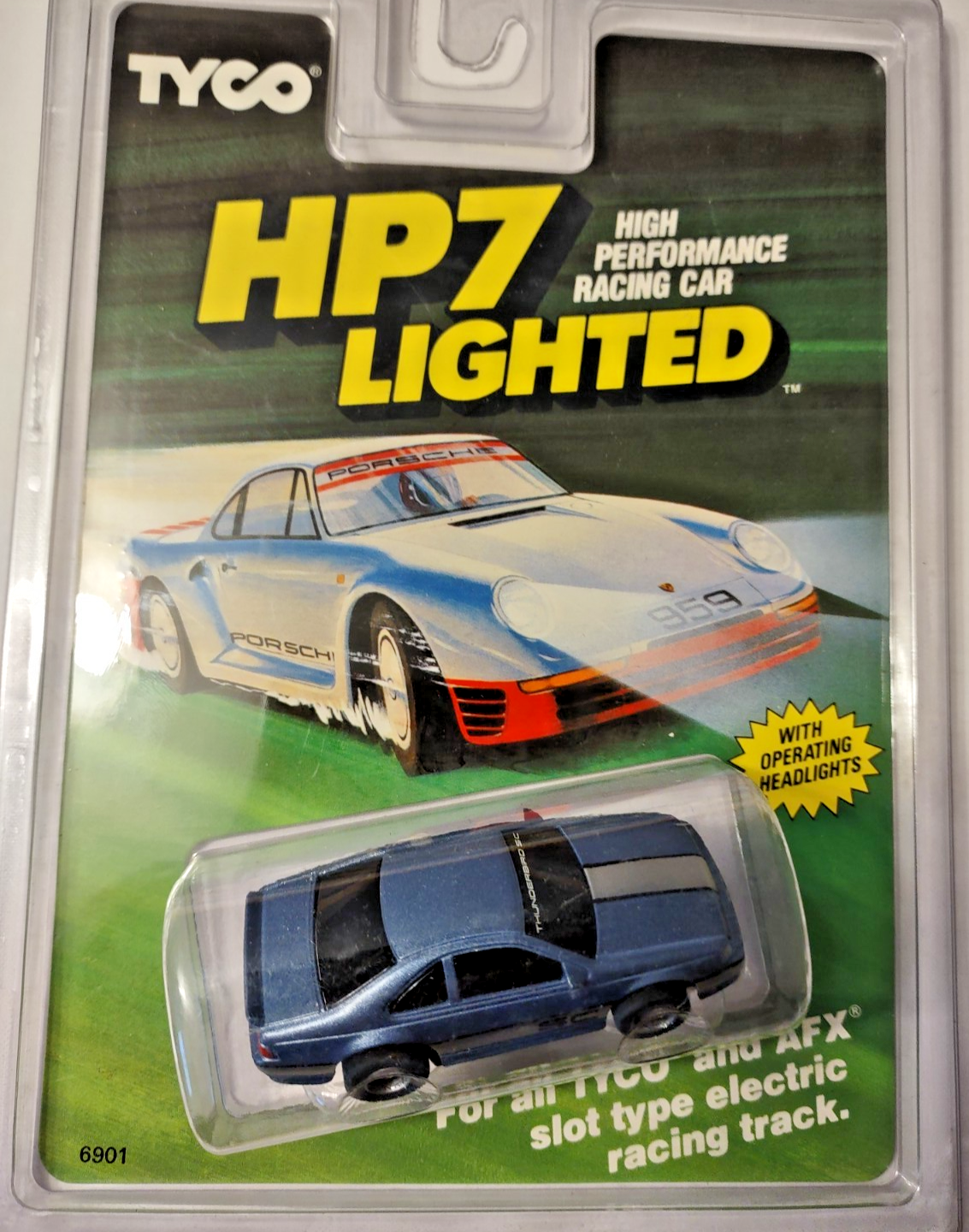 Tyco 6901 HP7 LIGHTED Thunderbird SC HO Scale Slot Car NEW