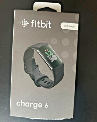 Fitbit Charge 6 Activity and Fitness Tracker BLACK  with Google  New Open Box