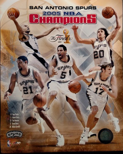 San Antonio Spurs × Champion Set of All Five San Antonio Spurs NBA Finals Championship
