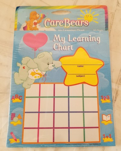 Care Bears Learning Incentive Chore Charts Party Favors Supplies 50 Pack