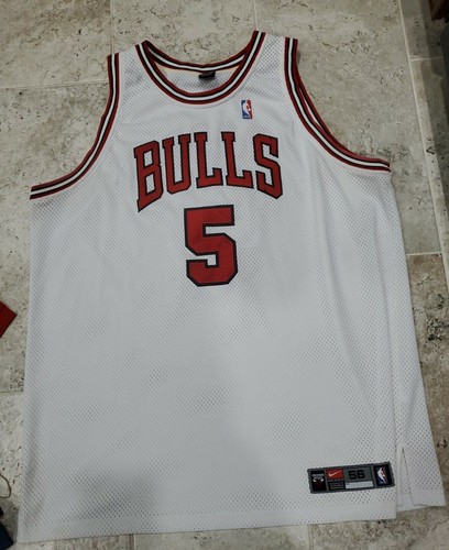 Nike シカゴ・ブルズ ジャージ XXL #5 ROSE Nike NBA Number 5 Chicago Bulls Jalen Rose White Basketball