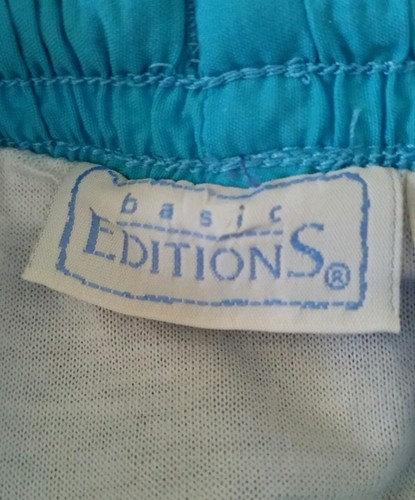 BASIC EDITIONS TODDLER BOYS SWIMSUIT TRUNKS 12 Months with Sail Boats