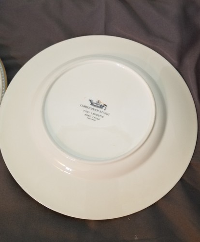 Set of Two Christopher Stuart LAFAYETTE Lunch Sandwich Plates Y1205