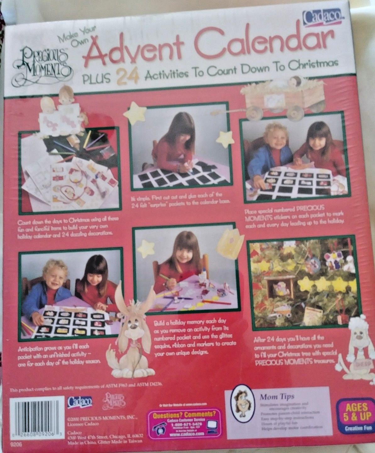 Advent Calendar Precious Moments Make Your Own 24 Activities NEW Sealed