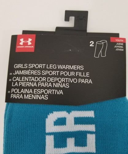 Under Armour Girls Youth Sport Leg Warmers 2-Pack Pilates Dance Yoga 1294854-908