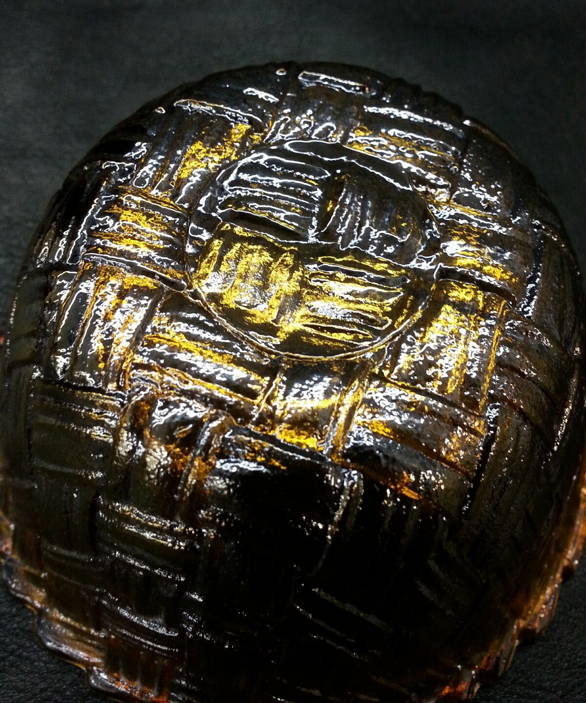 Indiana Marigold Basketweave Berry/Dip Bowl 4 1/2