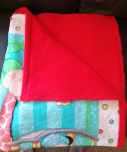 baby blanket, pet blanket, lap blanket zoo animals handmade