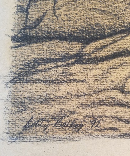 SIGNED 1992 D. BAILEY BLACK WHITE ORIGINAL OCEAN SEASIDE WAVES