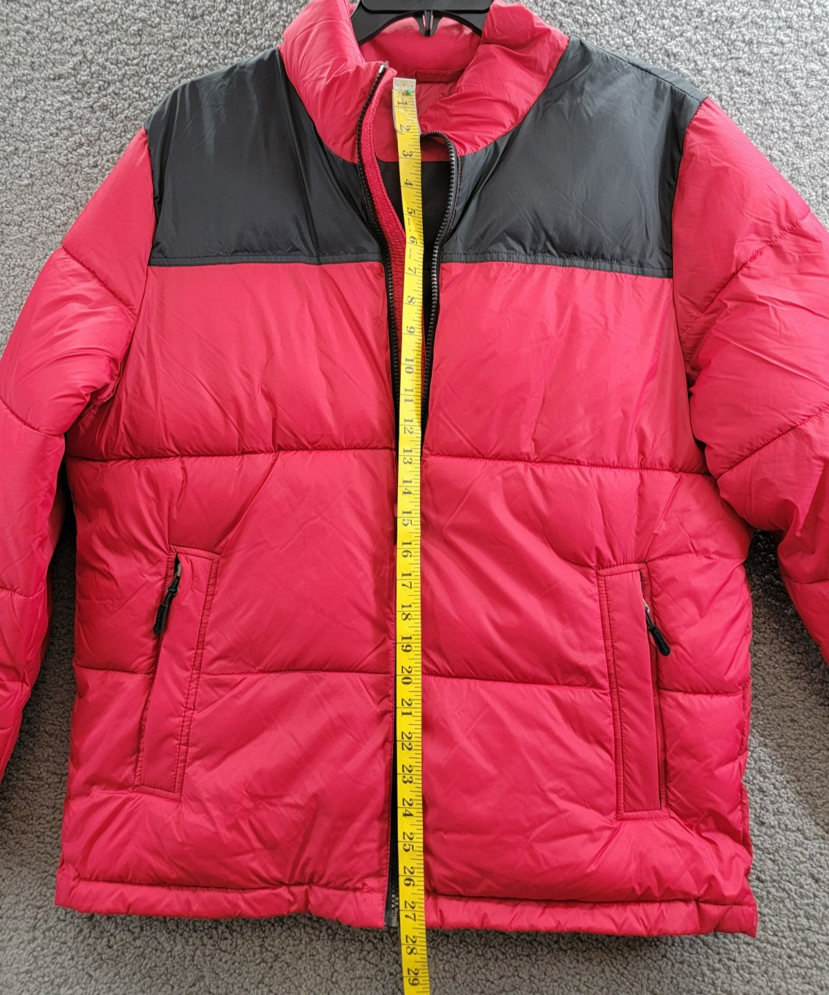 Club Room Colorblocked Quilted Full-Zip Puffer Jacket Men's M Red Long Sleeve - Picture 7 of 19
