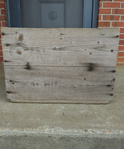 Vintage Wooden Box SINGER SEWING MACHINES Advertising Wood Crate General Store