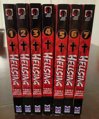 Hellsing Vol. 1-7 Kohta Hirano Dark Horse Manga English DMP 1st Printing