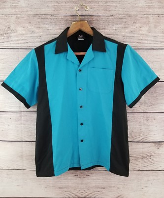 Hilton Quest Retro Bowling Shirt Mens Size S-3XL /"Kingpin/" Movie Star Camp Shirt
