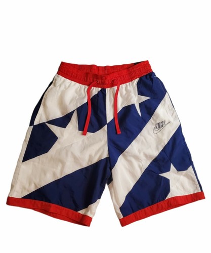 Nike Dri-Fit Throwback Basketball Shorts Men's Medium Red White Blue  CK6311-492 | eBay