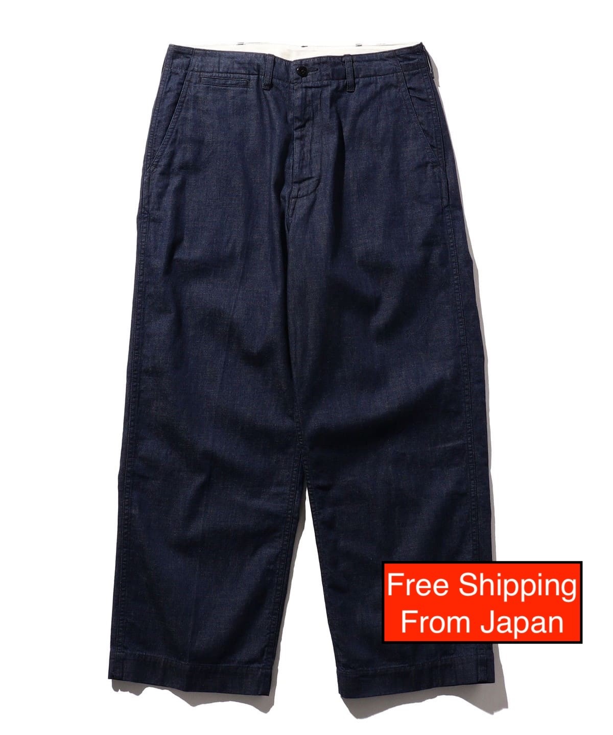 パンツ BEAMS PLUS MIL Trousers DENIM sizeS Beams Plus Denim Mil Pants in Navy Blue | SVD USA