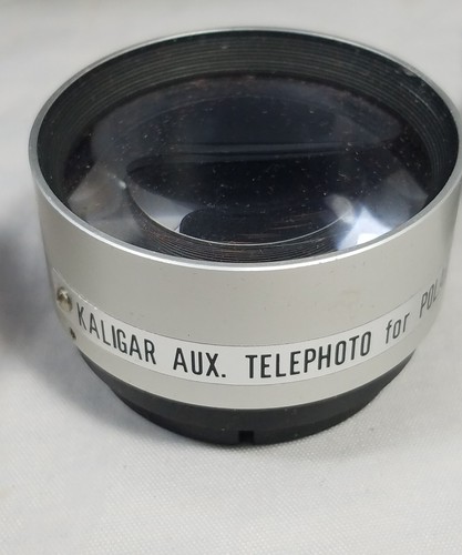 Vintage Kaligar Telephoto Wide Angle Auxilary Lens Set For Polaroid 100 in Case