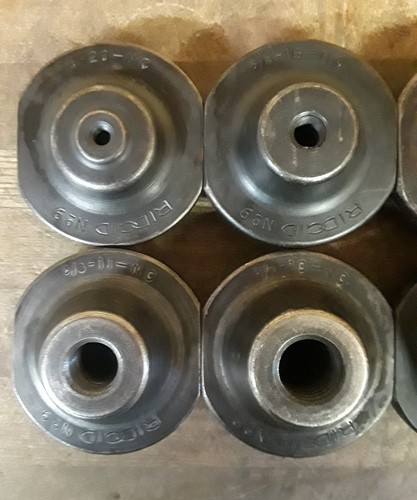 (8 PC) RIDGID STUD ADAPTER SET FOR NIPPLE CHUCK 1/4