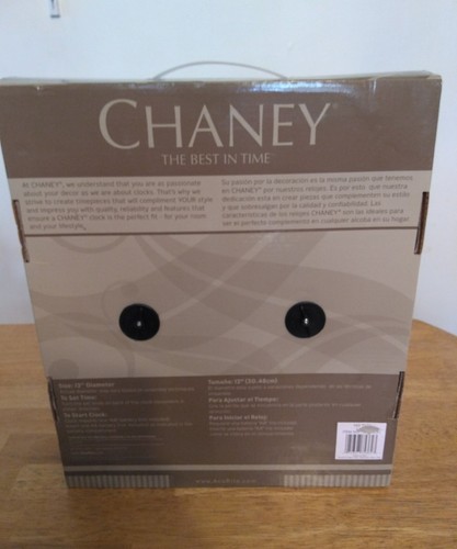 Chaney Live Laugh Love  Wall Clock.  New In Box
