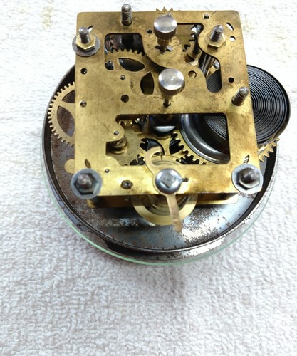 Rare Antique Gilbert 365 Night Black Dial Alarm Clock-Circa 1929-Runs Serviced