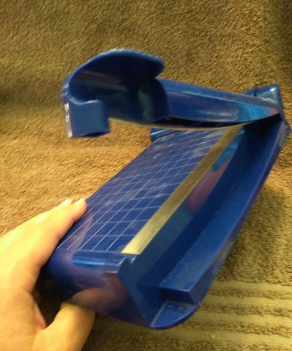 Creative Memories Personal Trimmer Paper Cutter Blue Swing Arm Scrapbook