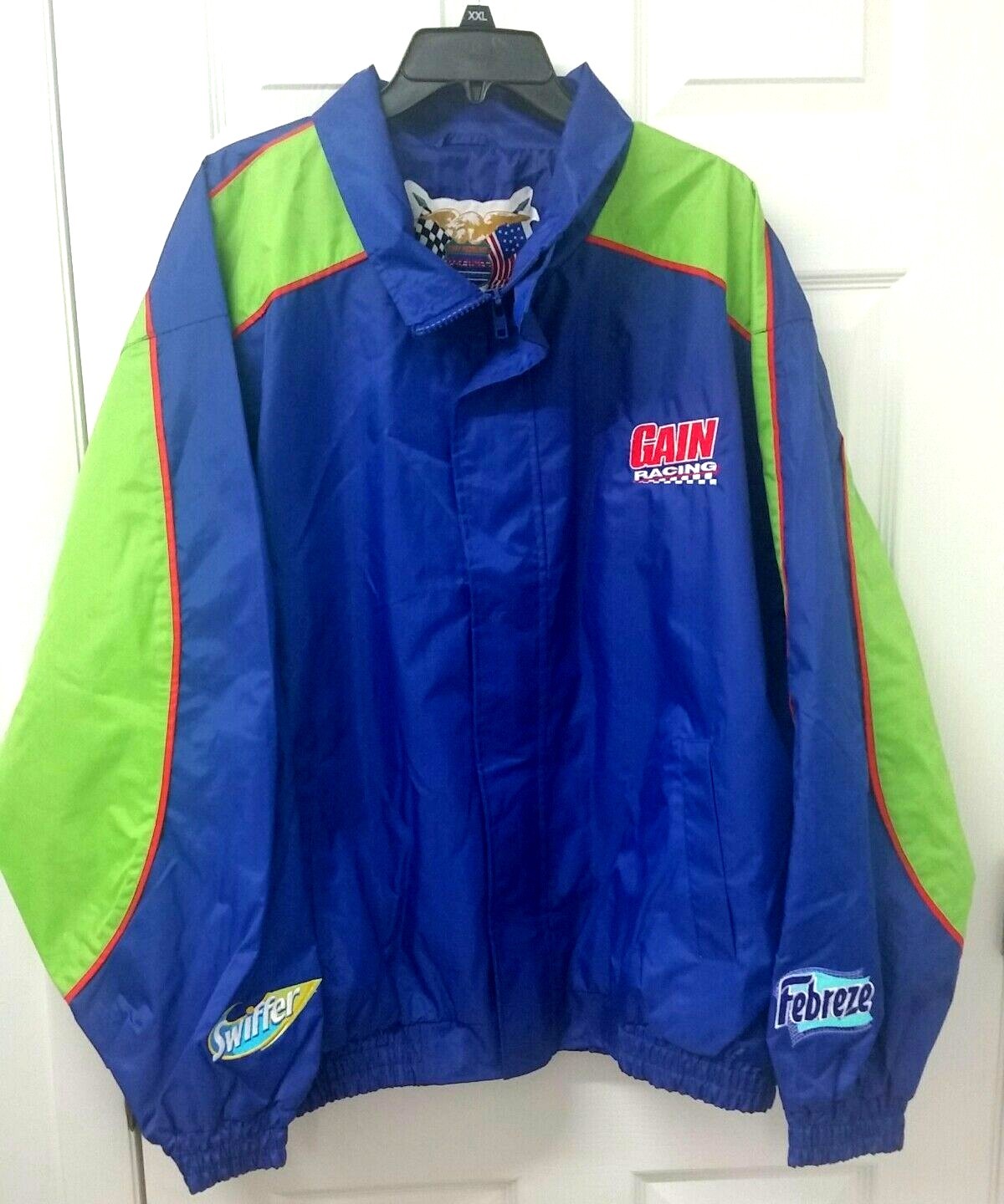 Jeff Hamilton Gain Collection Racing Jacket Sz L Nylon Daytona 500