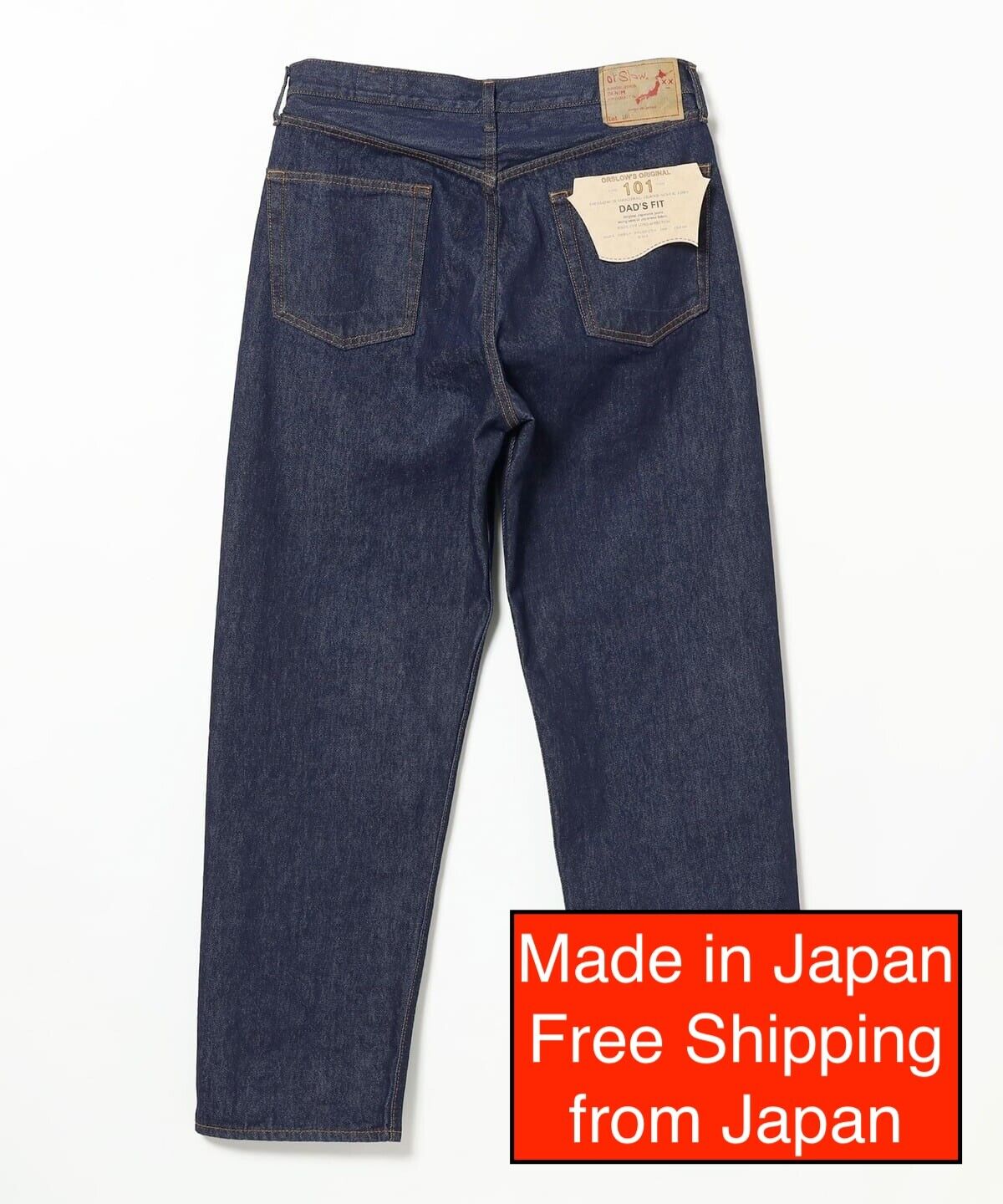 NEW Orslow 101 Dad's Fit Denim Jeans L-XXL Made in Japan NEW Orslow 101 Dad's Fit Denim Jeans L-XXL Made in Japan