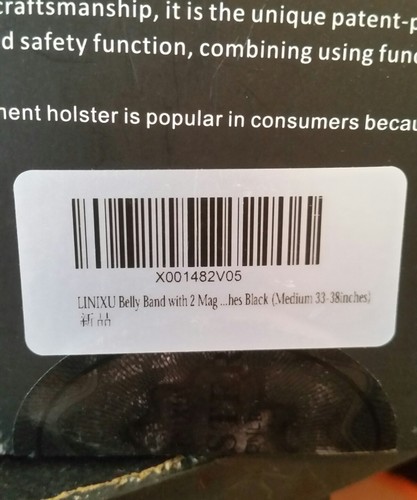 LINIXU Timebona Portable Concealment Holster Medium 33-38