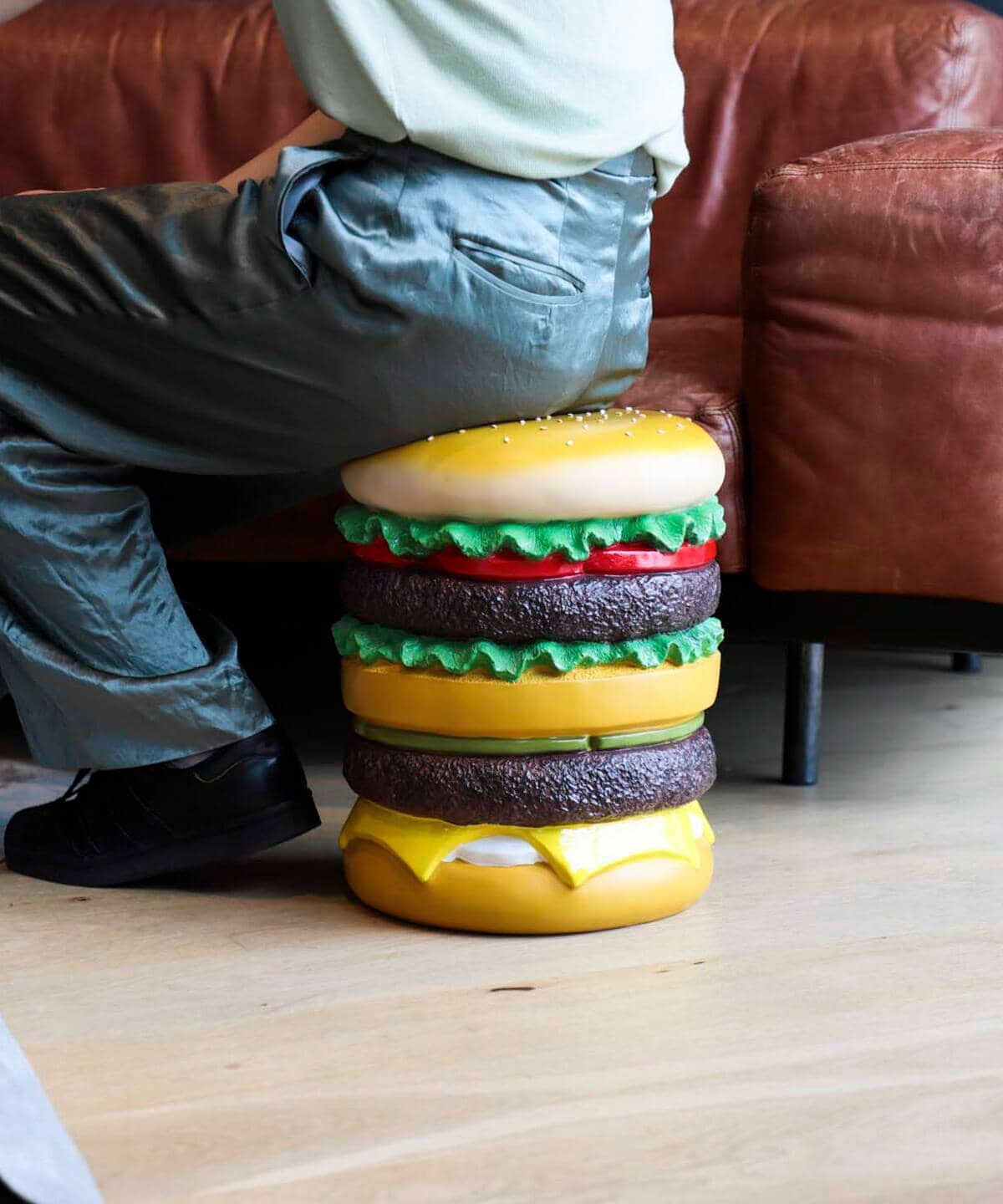 ハンバーガーチェア　椅子 Amazon.co.jp: ハンバーガー スツール バーガー Stool Hamburger